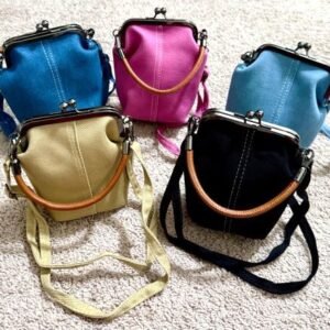 VINTAGE KISS-LOCK CROSSBODY BAG